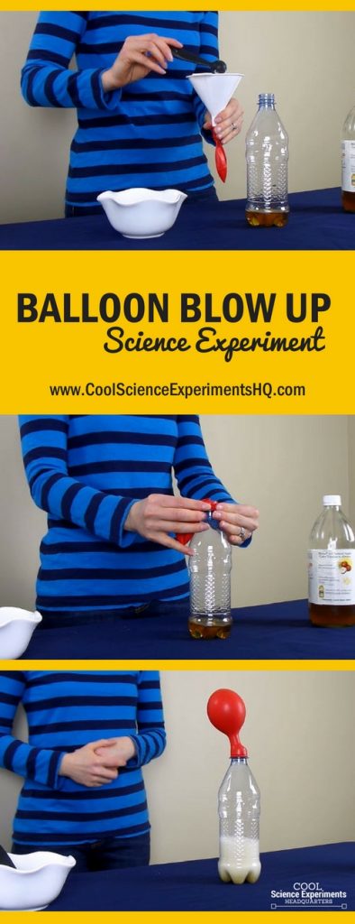 science experiment balloon blow up