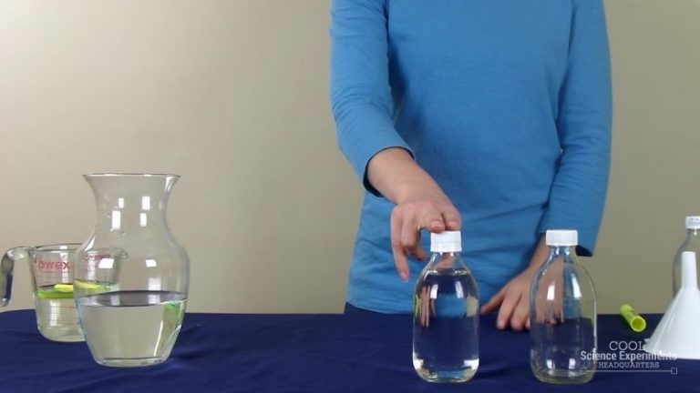 Glowing Water Science Experiment