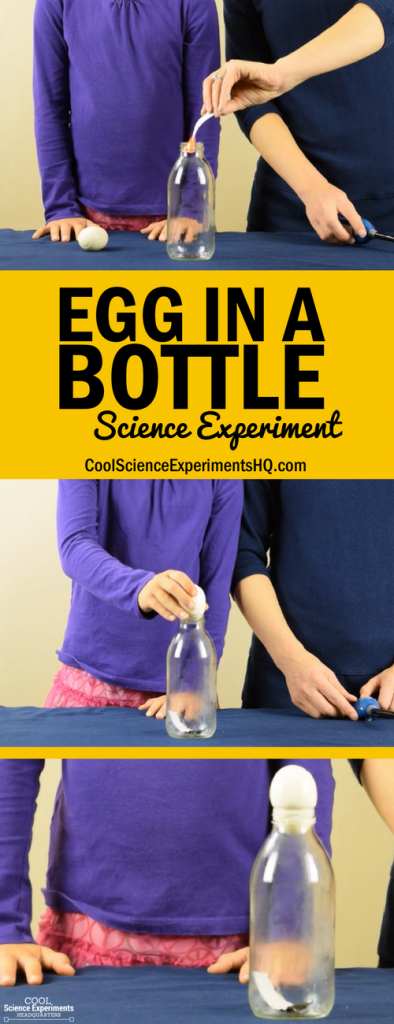 egg in a bottle experiment hypothesis