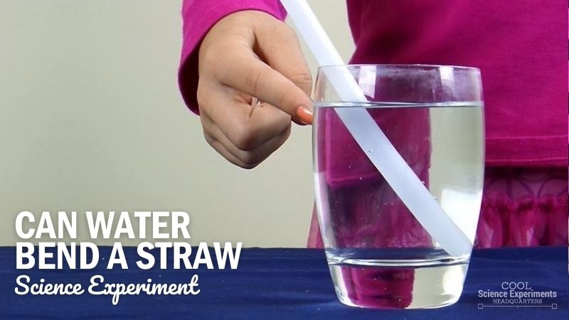 Simple Refraction of Light Science Experiment – Can Water Bend a Straw?