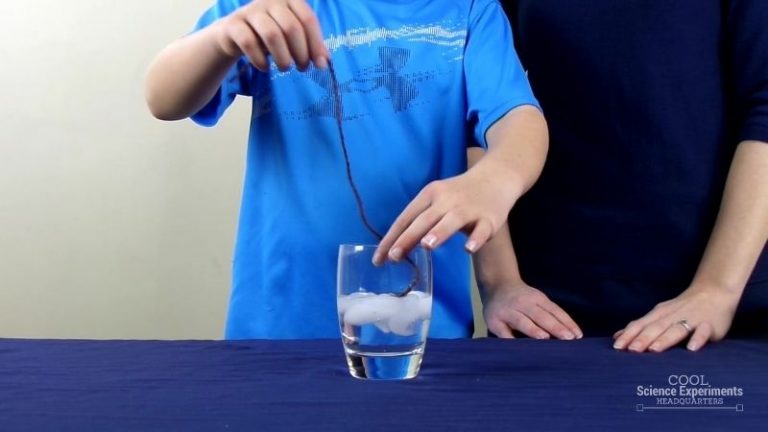 How to Pick Up Ice with a String Science Experiment