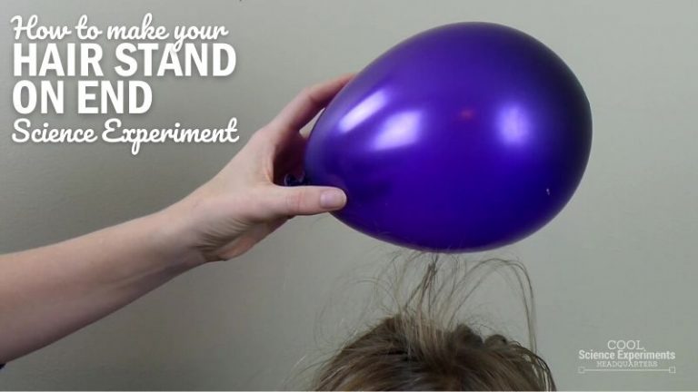 static electricity and hair experiment