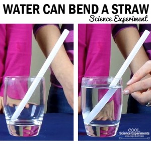 Water Can Bend a Straw Experiment