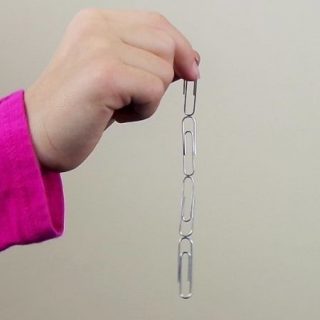 Use a Magnet to Make a Paperclip Chain Science Experiment