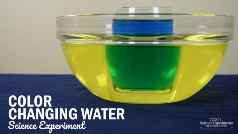 Color Changing Water Science Experiment