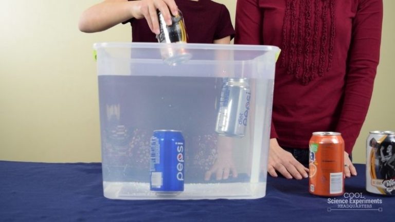 Floating and Sinking Soda Pop Cans Science Experiment