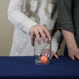 Pick Up a Ball with a Jar Science Experiment