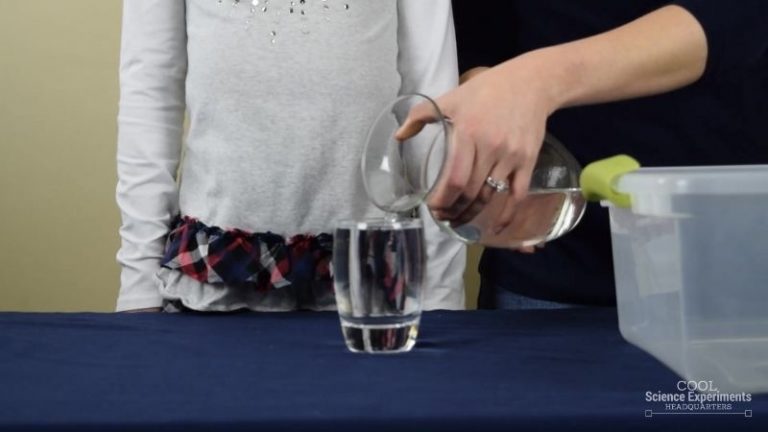 Upside Down Glass of Water Science Experiment