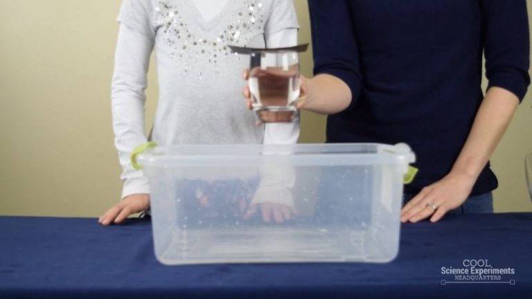 Upside Down Glass of Water Science Experiment