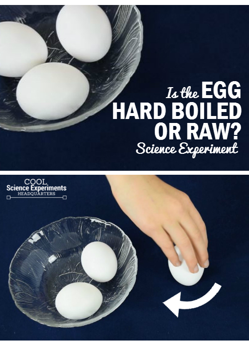 Is the Egg Hard Boiled or Raw Experiment - Steps