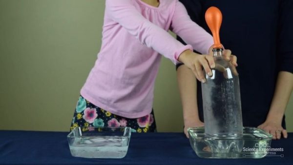 Use a Bottle to Blow-up a Balloon Science Experiment