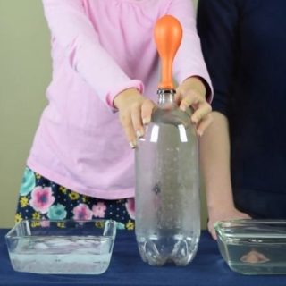 Use a Bottle to Blow-up a Balloon Science Experiment