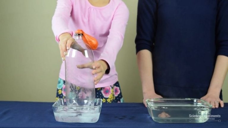 Use a Bottle to Blow-up a Balloon Science Experiment