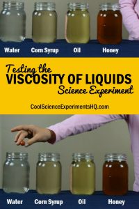 Testing the viscosity of liquids Science Experiment Steps
