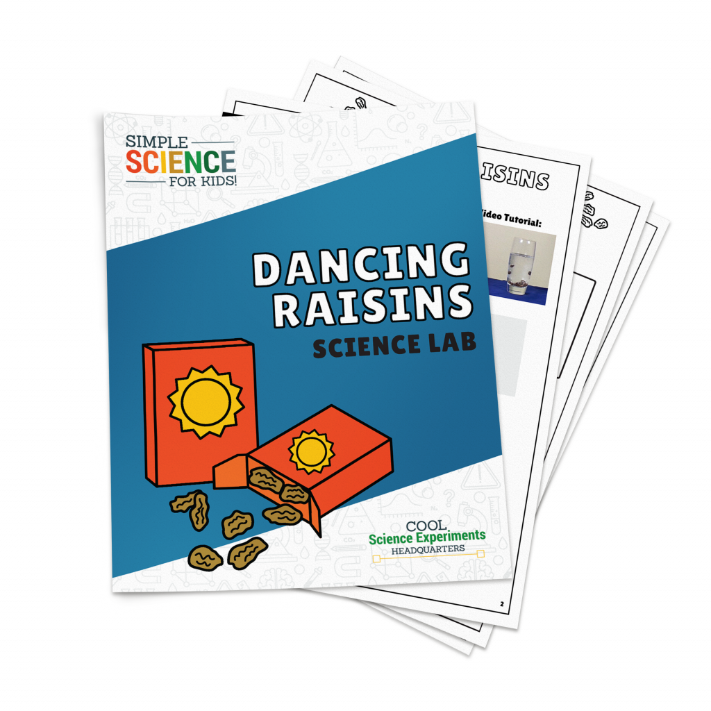 Dancing Raisins Science Experiment Simple Instructions & Video Tutorial