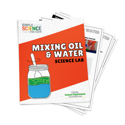 Mixing Oil & Water Science Experiment