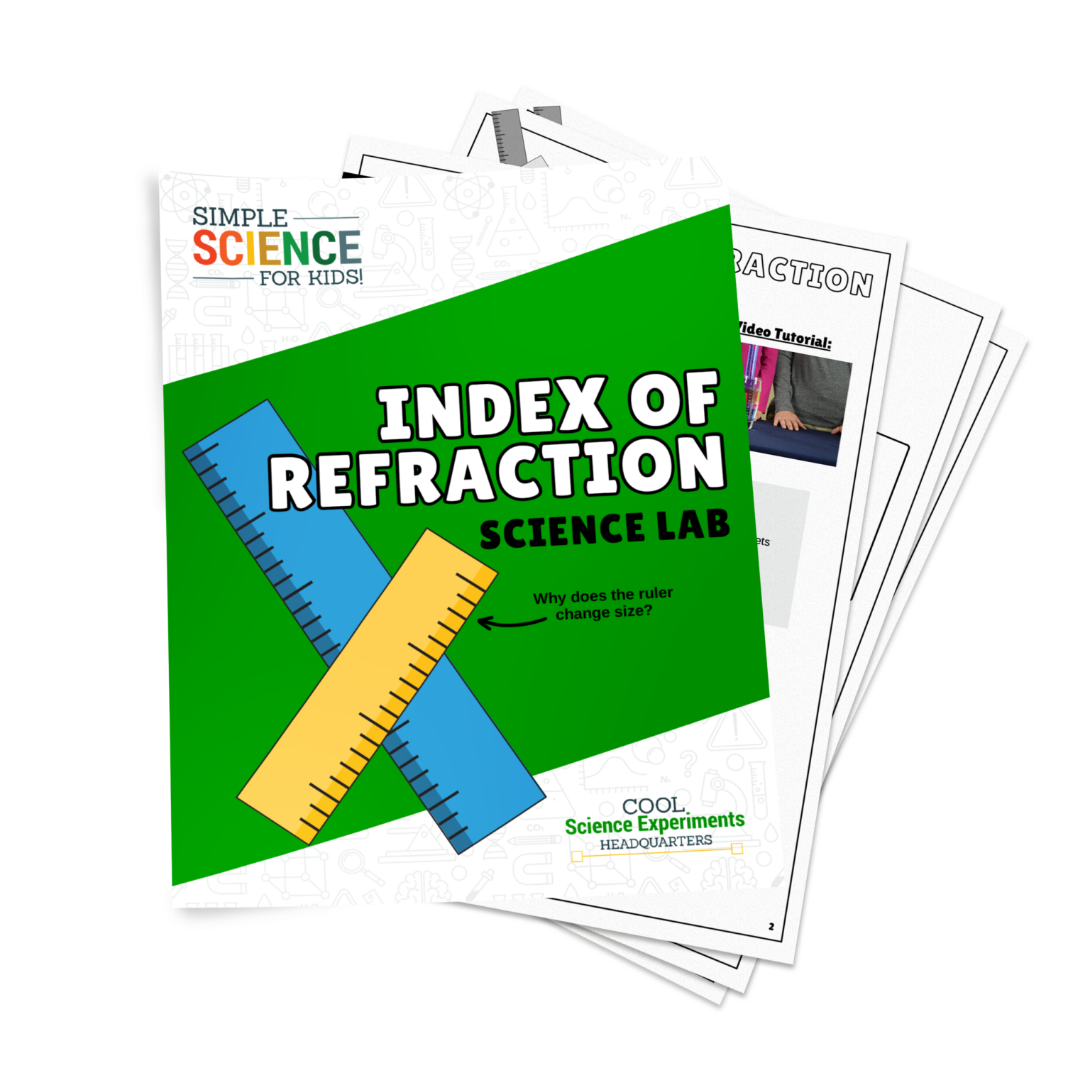 Index of Refraction - Ruler Changes Size Science Experiment